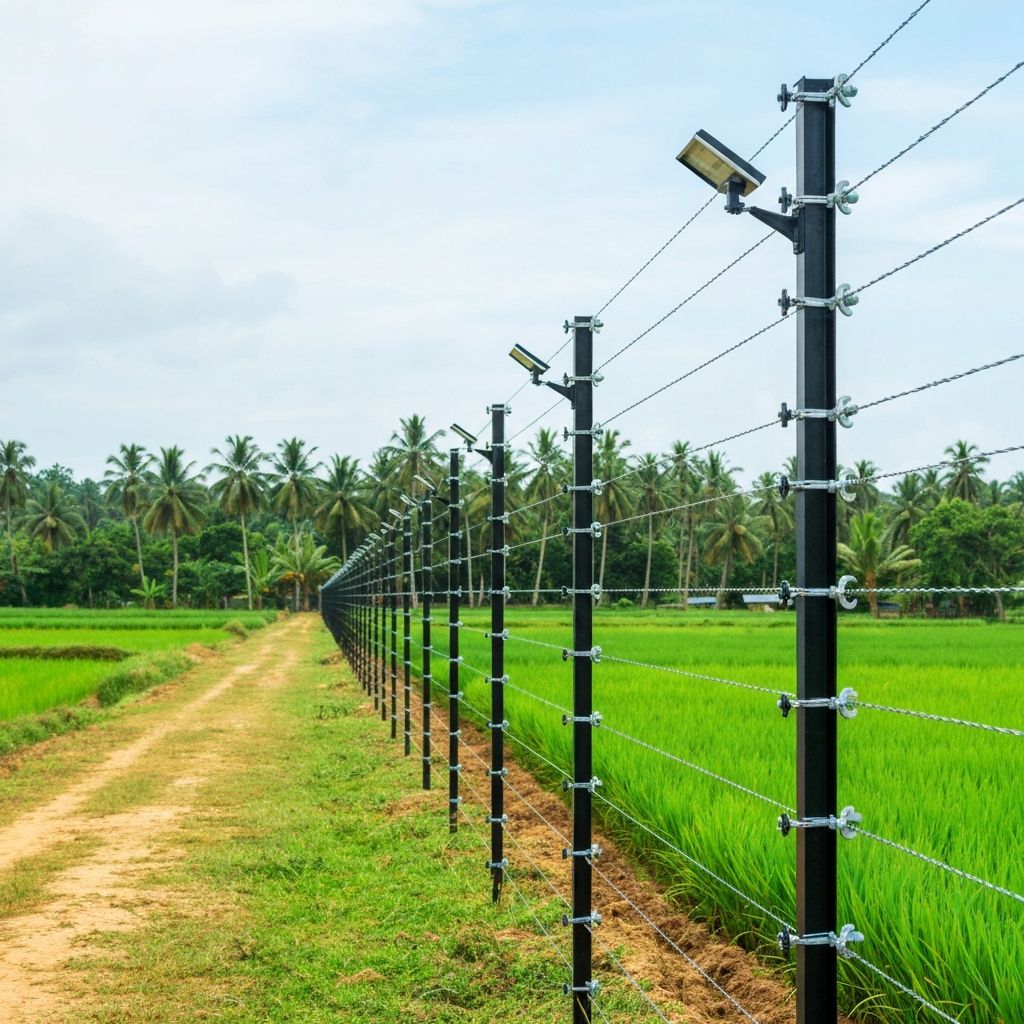Professional electric fence installation in Sri Lanka